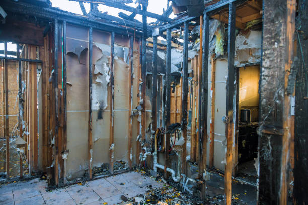 Professional Fire Damage Restoration technician working in Galax, VA